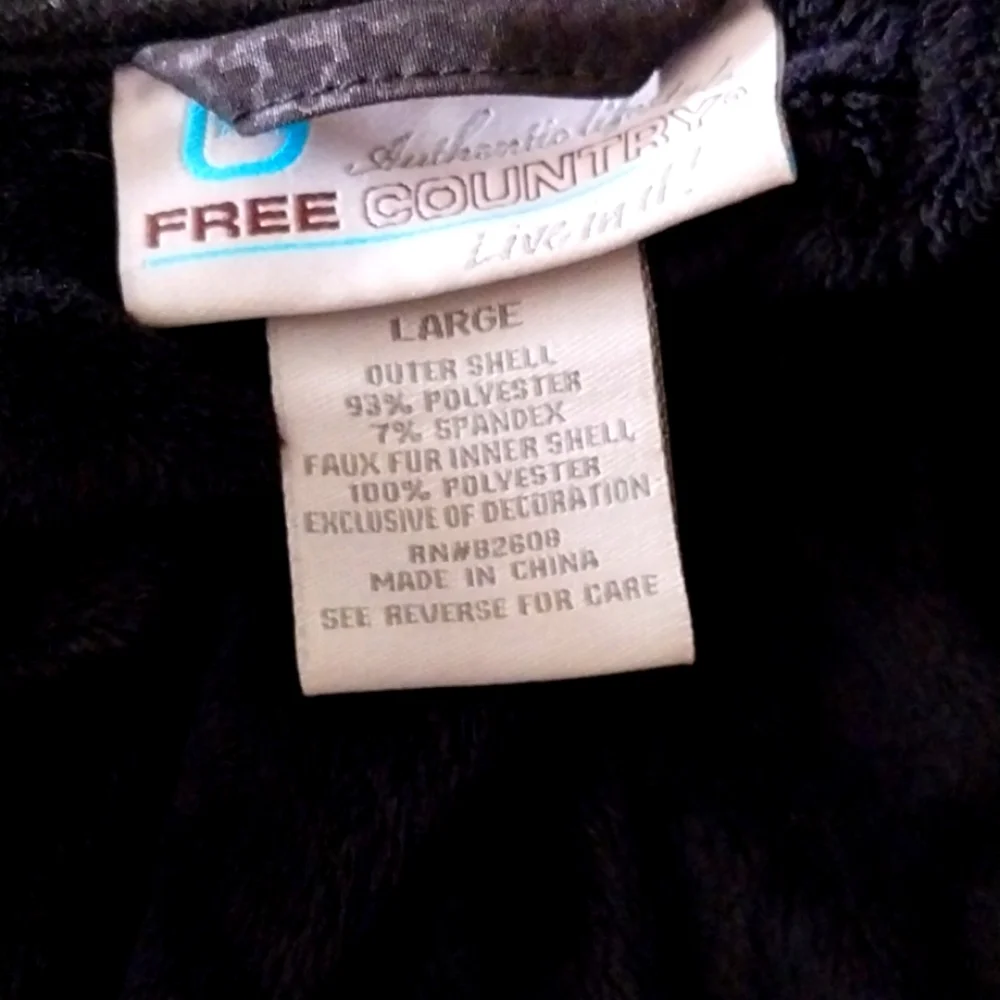 Free Country Black Trench Coat Size L - Picture 7 of 7